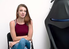 Small tits teen thief is fucked hard by horny tattooed officer.