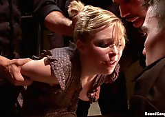 Poor Little American Girl Trapped in Mexico FIRST GANGBANG AND DP EVER