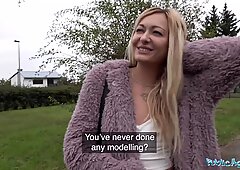 Public Agent Lola Shine gets her tight pussy fucked