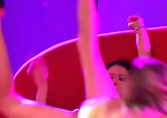 incredible public lesbian sex show