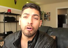 Don Stone Hot Latino Amateur Model Intro Social Medias In Leather Jacket