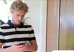 Lesbos MILF and stepdaughter invites guy