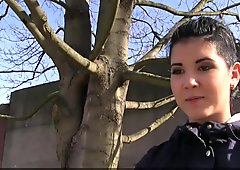 Sexy Czech amateuyr bangs pov in public