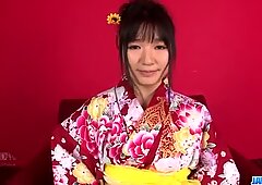 Chiharu craves for jizz to cover her entire pussy and ass