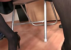 Job interview leads to threesome