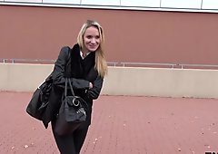 Takevan - Strangers fuck and stuns tattoo beauty caught in front of shop