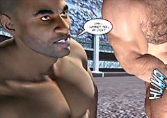 Gay Olympic Game Funny 3D Cartoon Anime Comic Joke