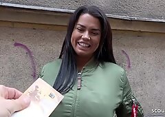 GERMAN SCOUT MEGA TITS TEEN CHLOE TALK TO FUCK AT CASTI