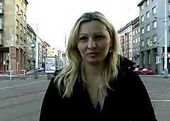 czech streets - ilona takes cash for public sex