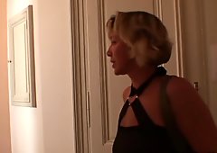 Girlfriends mom spreads legs for him