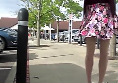 Wind Blowing A Skirt Around