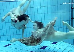 Anna Netrebko and Lada Poleshuk underwater lesbos