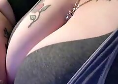 Ladymonarch420 playing with my tits