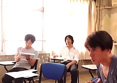 Subtitled CMNF ENF shy Japanese milf nude art class in HD