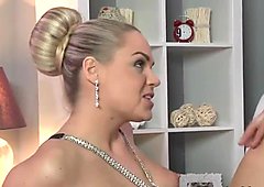 Dude fucks his mothers sexy blonde friend