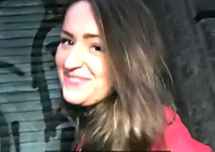 PublicAgent Brunette with big boobs fucked in a cellar