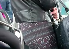Teen sexy ass in bus