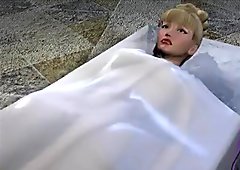 3D Animation: Red Demon Fucks Blond babe