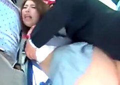 Thick ass japanese girl fucked on bus