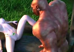 3D Ogres Ravaging Cute Elf Teens!