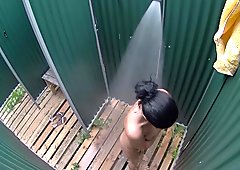 Czech Brunette Hidden Cam in Public Pool